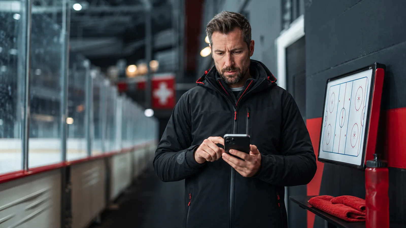 Erwachsener Nutzer behebt ein Problem mit der BetLabel App auf dem Smartphone